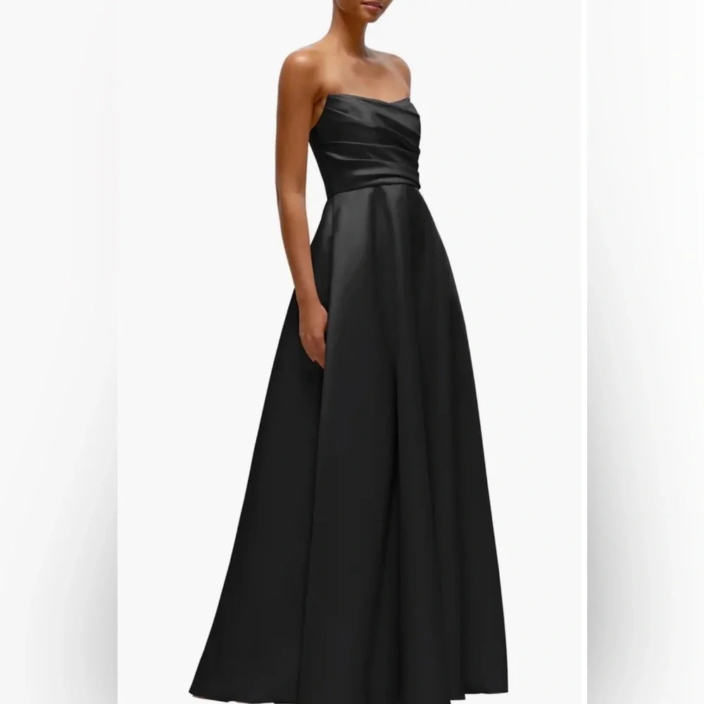 Ruched Strapless Spring/Summer Gown Dessy Collection NWT - Size 16 - Picture 2 of 5